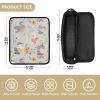 Cute Gray Elephant Hair Tool Travel Bag with Removable Heat-Resistant Mat view 4