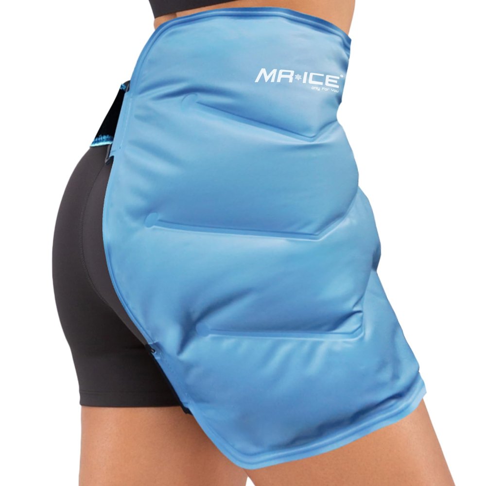 Hip Ice Pack Wrap After Surgery, Reusable Cold Pack for Bursitis, Hip Replacement, Flexor Pain and Sciatica