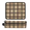 Olive Drab Buffalo Check 2-in-1 Hair Tool Travel Case with Heat Mat view 3