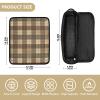 Olive Drab Buffalo Check 2-in-1 Hair Tool Travel Case with Heat Mat view 4