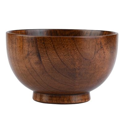 ANKROYU Handmade Wooden Kids' Bowl, Heat-Resistant, 11 cm