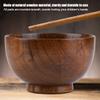 ANKROYU Handmade Wooden Kids' Bowl, Heat-Resistant, 11 cm view 4