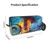Planet Prints Guitar Makeup Bag, Travel Toiletry Organizer with Handle view 3