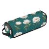 Vintage White Peonies Teal Hair Tool Travel Bag with Heat-Resistant Pad view 1