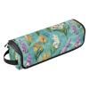 Yellow, Purple Floral and Turquoise Hair Tool Travel Bag for Women with Removable Heat-Resistant Mat view 1