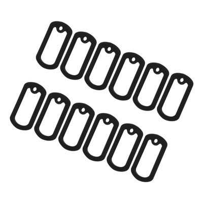 Yardwe 14 Pack Black Silicone Protectors for Dog Tags