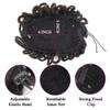 Synthetic Dreadlock Afro Puff Bun Faux Locs Clip-In Drawstring Ponytail Hairpiece (1B-27) view 2