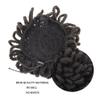 Synthetic Dreadlock Afro Puff Bun Faux Locs Clip-In Drawstring Ponytail Hairpiece (1B-27) view 3