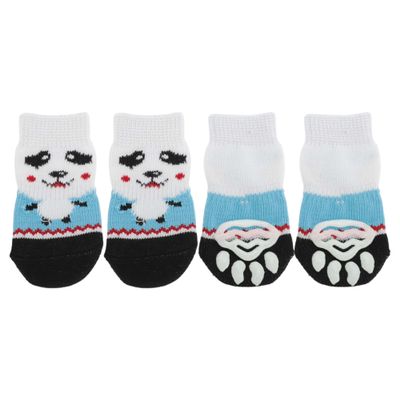 CAPASTEC Non-Slip Dog Socks Panda Pattern