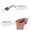 4-Piece Stainless Steel Eyebrow Tweezer Set for Women view 3