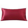 LIUHLFSR Satin Pillowcase for Hair and Skin, Red, 51 x 66 cm view 1