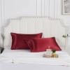 LIUHLFSR Satin Pillowcase for Hair and Skin, Red, 51 x 66 cm view 4