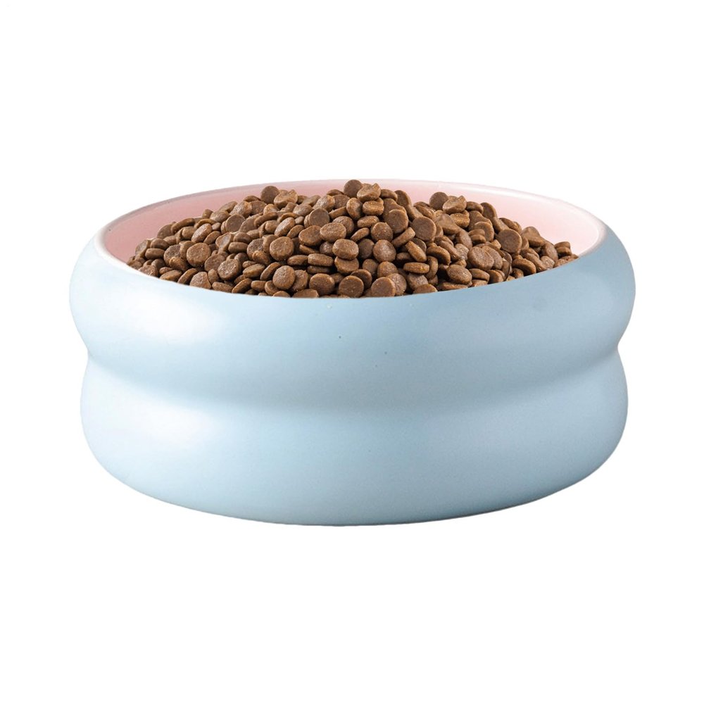 Small Microwave-Safe Dog and Kitten Food Bowl