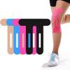 Junjie 10-Pack Pre-Cut Kinesiology Knee Tape, New Larger and Wider Model, Self-Adhesive, Blue view 2