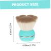 Powder Brush with Lid for Loose Powder, Green view 2