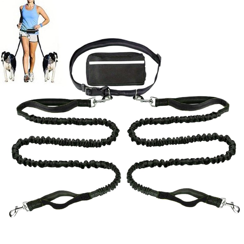 Reflective Dog Cable - Durable Nylon for Two Dogs