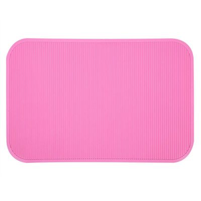 Grcfumo Non-Slip Rubber Pet Grooming Mat, Pink