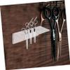 Wall-Mounted Acrylic Hairdressing Scissors Holder, 6-Slot Transparent view 3