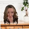 BESTYASH PVC Wig Head Stand, 55 cm Mannequin Head, Coffee-Colored view 3