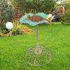 Metal Bird Bath - Antique Design for Outdoor Areas view 3