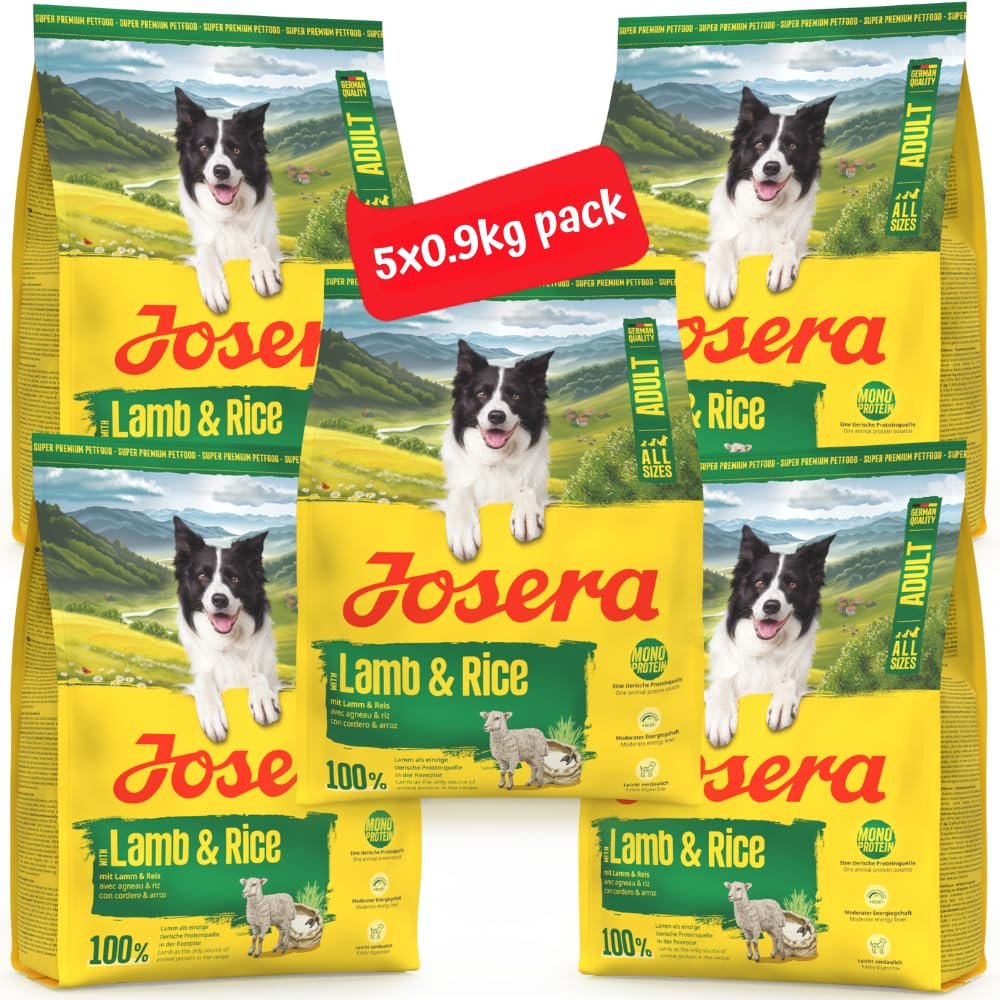 JOSERA Lamb & Rice | 5 x 900 g | Dry Food for Adult Dogs