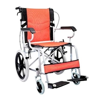 Wheelchair, Foldable, Lightweight, Manual, Portable, Inflatable Small Wheelchair, Blue (Orange A)