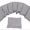Anthracite Cherry Pit Heating Pad Set of 2, 7-Chamber 67 x 18 cm + Small 17 x 11 cm, Microwave/Oven view 1