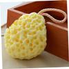 3 Shower Sponges, Seagrass and Cotton, with Hanging Cord, Yellow/Green view 2