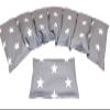 GROßE STERNE Cherry Pit Pillow Set of 2, Long 67 x 18 cm, 7-Chamber + Small Grain Pillow, XXL Shoulder and Neck Heating Pad, Microwave and Oven, Gray Large Stars, Grape Seeds view 1