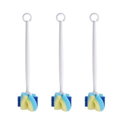 SAFIGLE 3-Pack Soft Cleaning Brushes for Baby Bottles and Glasses