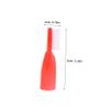 Healvian Portable Prison Toothbrushes, Small Size, 20-Pack, Red, with Plastic Finger-Protection Sleeve view 2