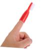 Healvian Portable Prison Toothbrushes, Small Size, 20-Pack, Red, with Plastic Finger-Protection Sleeve view 3