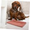 Pink Silicone Dog Lick Pad with Suction Cup, Reusable view 3