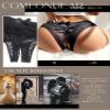 comeondear Sexy Open-Crotch Lace Thongs for Women, 3-Pack, Black, S view 4
