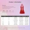 XINLIANYI Women's Patent Leather Halter Mini Dress, Red, Size 42 view 2