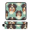 Cute Mountain Dog Faces Flower Hair Tool Travel Bag view 3