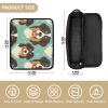 Cute Mountain Dog Faces Flower Hair Tool Travel Bag view 4