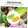 ibasenice 2-Pack Parrot Bath Tub view 4