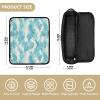 FRODOTGV Travel Hair Tool Bag with Heat Mat, Turquoise/White view 4