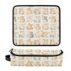 Cute Beige Mouse Hair Tool Travel Bag with Heat-Resistant Pad view 3