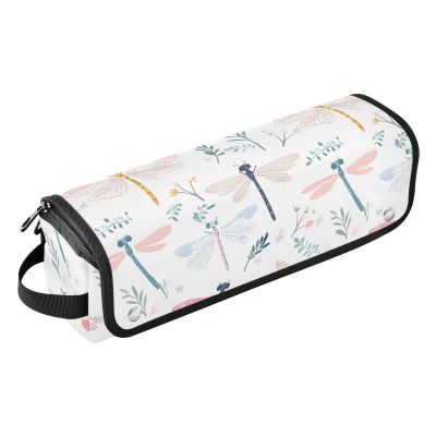 Cute Dragonfly Hair Tools Travel Bag with Heat-Resistant Mat