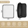 White Solid-Color 2-in-1 Hair Tool Organizer with Heat-Resistant Mat and Carrying Case view 4