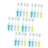 SKISUNO Kids' Toothbrushes with PP Handles, Soft Bristles, 24-Pack, Random Colors, Bear-Shaped view 1
