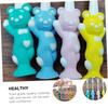SKISUNO Kids' Toothbrushes with PP Handles, Soft Bristles, 24-Pack, Random Colors, Bear-Shaped view 2