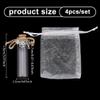 nbeads 4 Pack Pet Hair Mini Bottle with Cork view 2