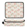 Floral Gingham Hair Tool Travel Bag for Women with Heat-Resistant Mat view 3