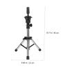 SKISUNO Adjustable Stainless Steel Mannequin Head Stand with Non-Slip Base, Silver view 2