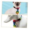 CIYODO Rainbow Bow Pet Collar Adjustable with Safety Buckle view 3