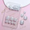 NICENEEDED 24 White Short Square Press-On Toenails view 3