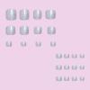 NICENEEDED 24 White Short Square Press-On Toenails view 4